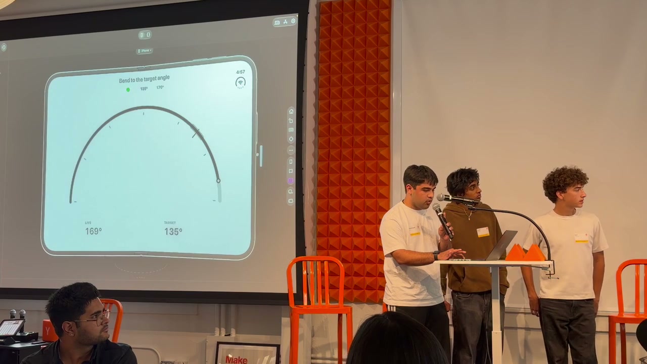 Duo Fold live demo at YC Bitrig Hacks